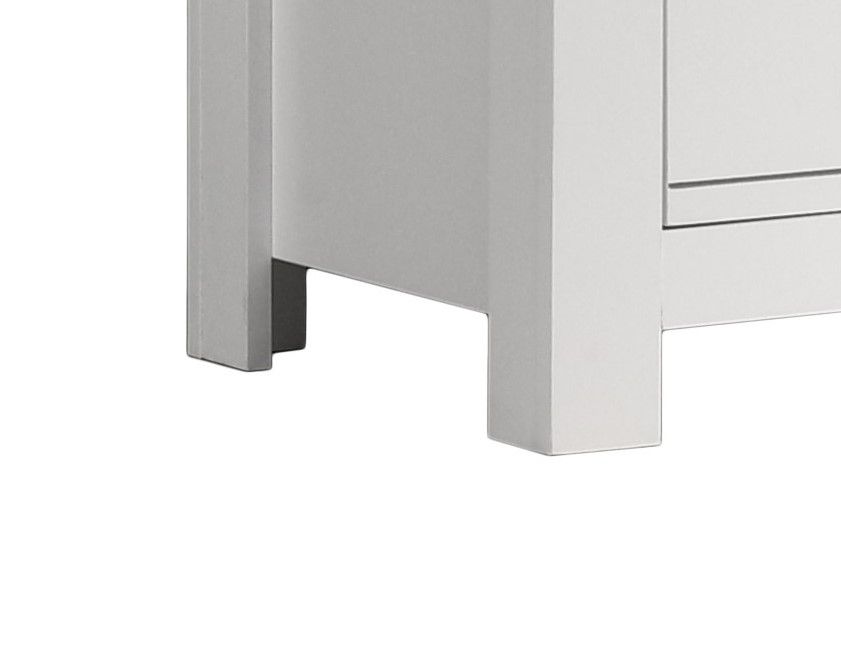Cassini - 2 Drawer Nightstand Bedside Table - White Lilola Home