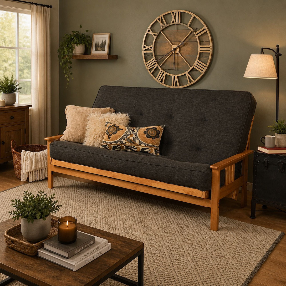 Westwood - Queen Size Futon Frame Sofa Home Essentials