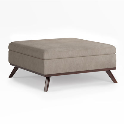 Owen - Multifunctional Square Coffee Table Storage Ottoman Simpli-Home