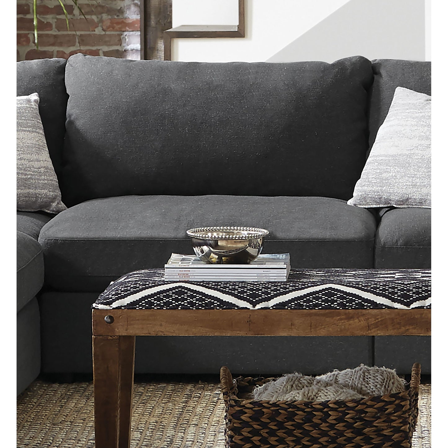 Duncan- Armless Chair With Removable Cushions Furniture Max