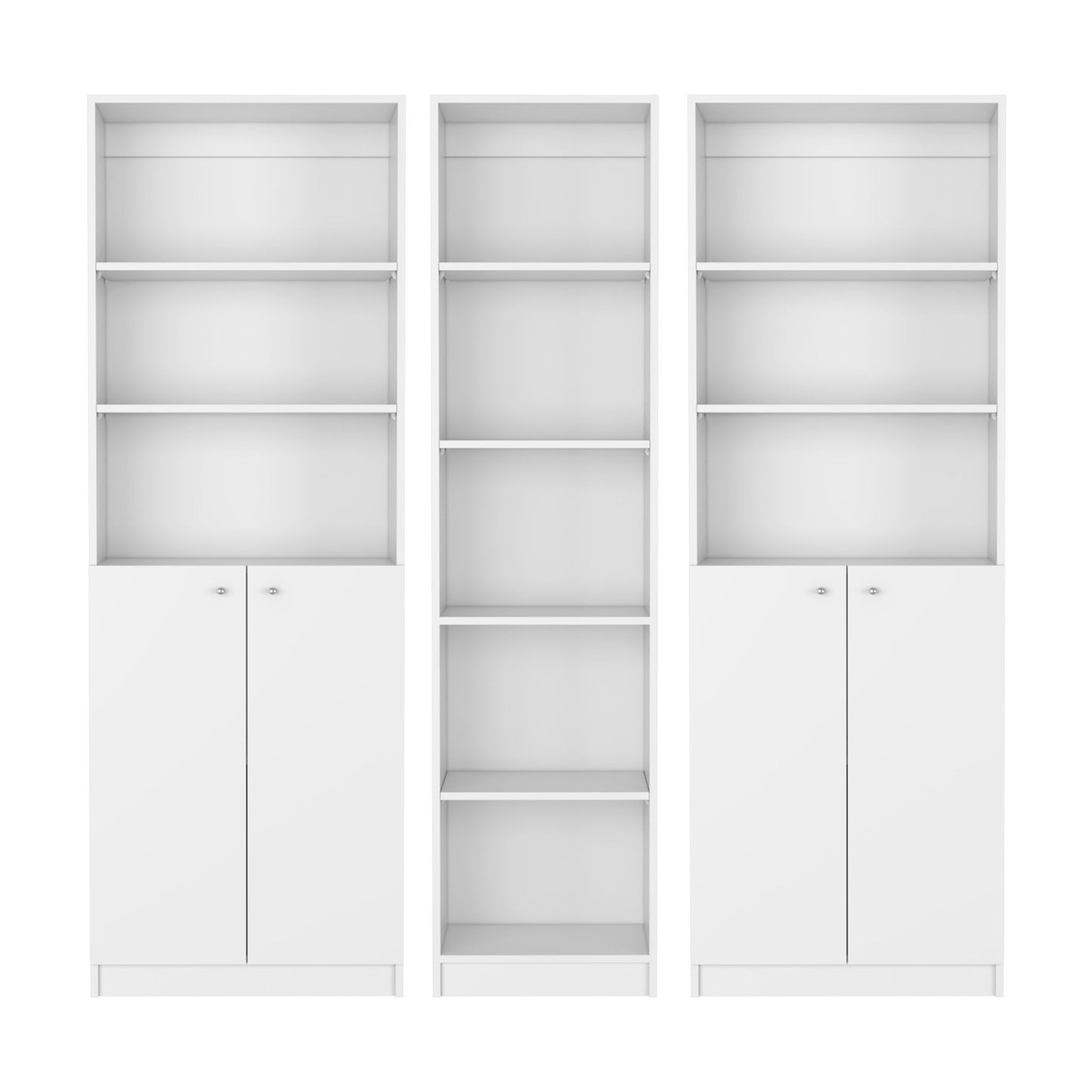 Levan - 3 Piece Living Room Set With 3 Bookcases Home Essentials