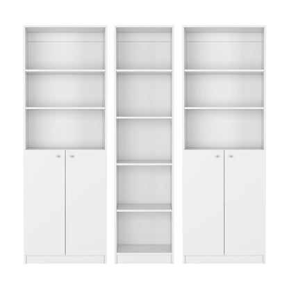 Levan - 3 Piece Living Room Set With 3 Bookcases Home Essentials