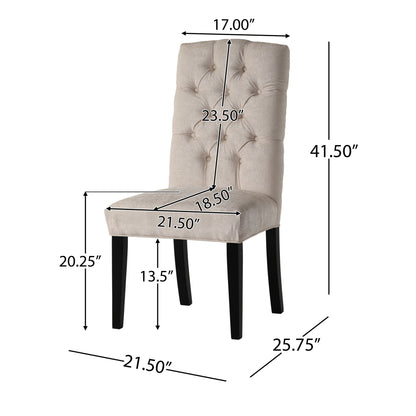 Harriet - Tufted Dining Chairs (Set of 2) Noble House