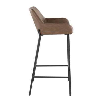 Daniella - Contemporary Fixed Height Barstool (Set of 2) Lumi Source