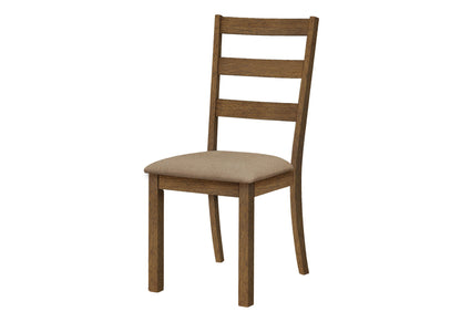 Dining Chair, Side, Upholstered For Dining Room, Transitional (Set of 2) - Beige 8th Street
