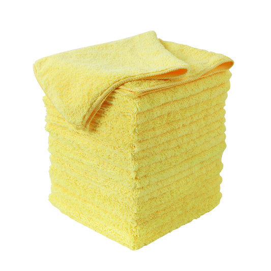 Multifunctional Microfiber Towel For Car Cleaning, Kitchen & Glass Scrubbing - Yellow Daily Nest