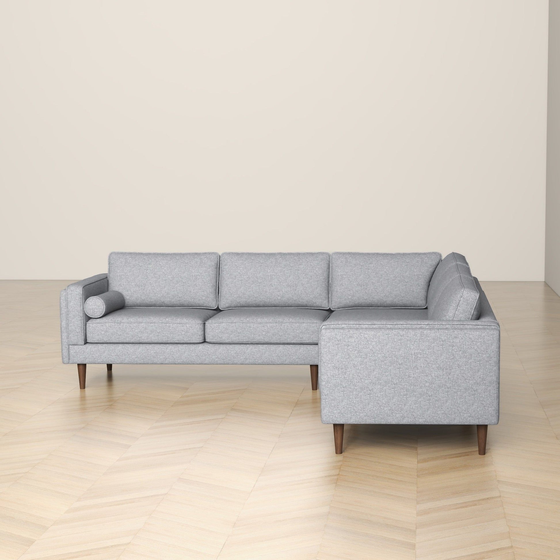 Amber - Corner Sectional Sofa - Light Gray Ashcroft Furniture