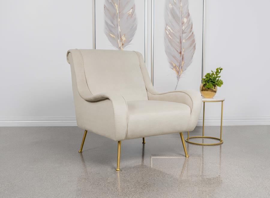 Ricci - Upholstered Saddle Arm Accent Chair Coaster Fine Furniture