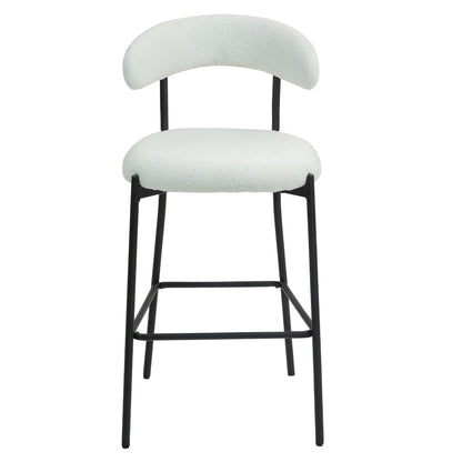 Counter Height Bar Stools With Powder Coating Base And Footrest Home Essentials