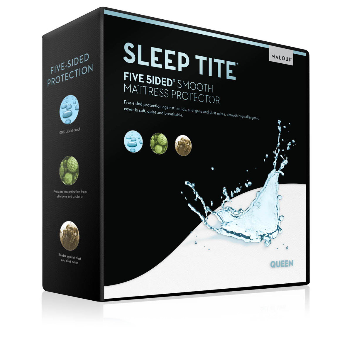 Five 5ided - Smooth Mattress Protector - Split California King Malouf