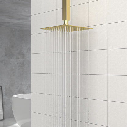 8" Square Rain Shower Head, Ceiling / Wall Mount Stainless Steel Bath Fixture Daily Nest