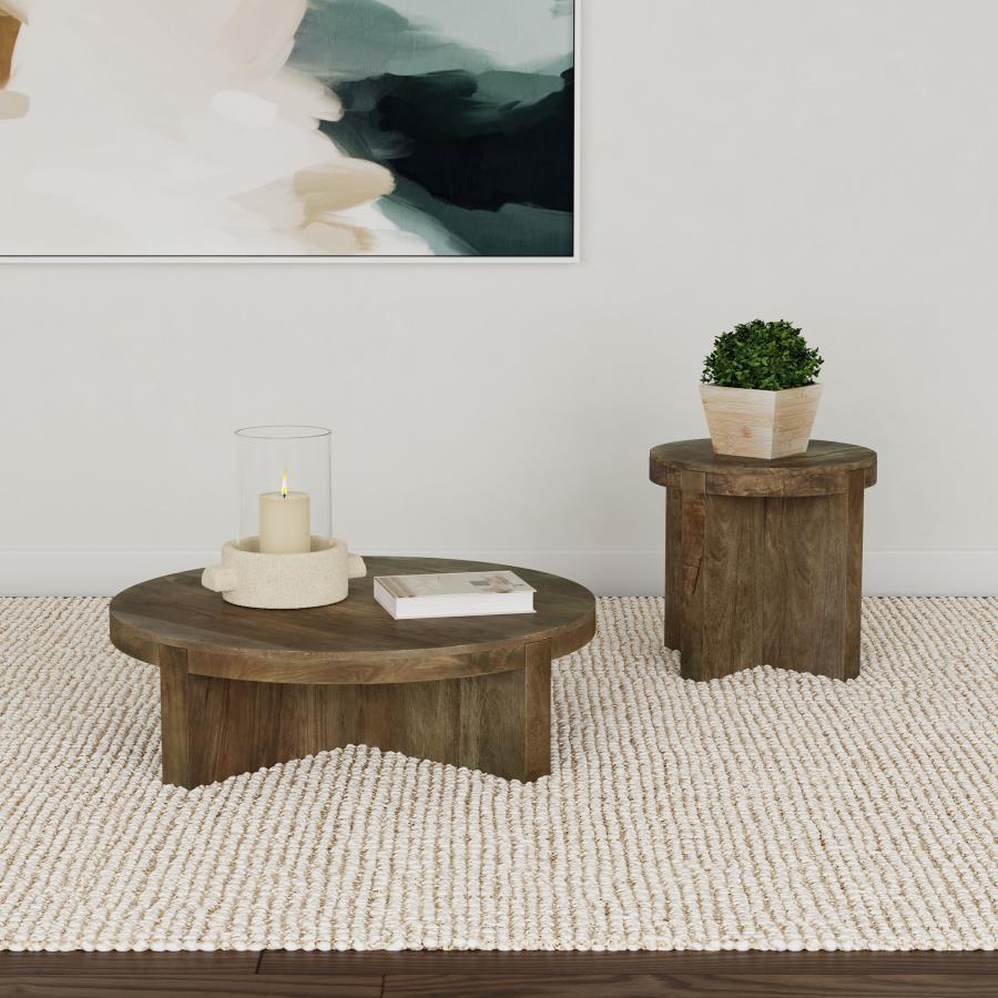 Kinkaid - Solid Wood Coffee And End Table Set Coaster Fine Furniture