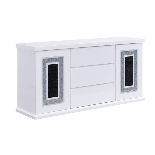 Ariya - Buffet With Clear Glass Inlay Global Furniture USA