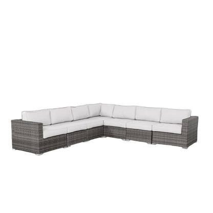Luxurious Wicker Patio Sectional With Weather Resistant Sunbrella Cushions LSI Patio Furniture