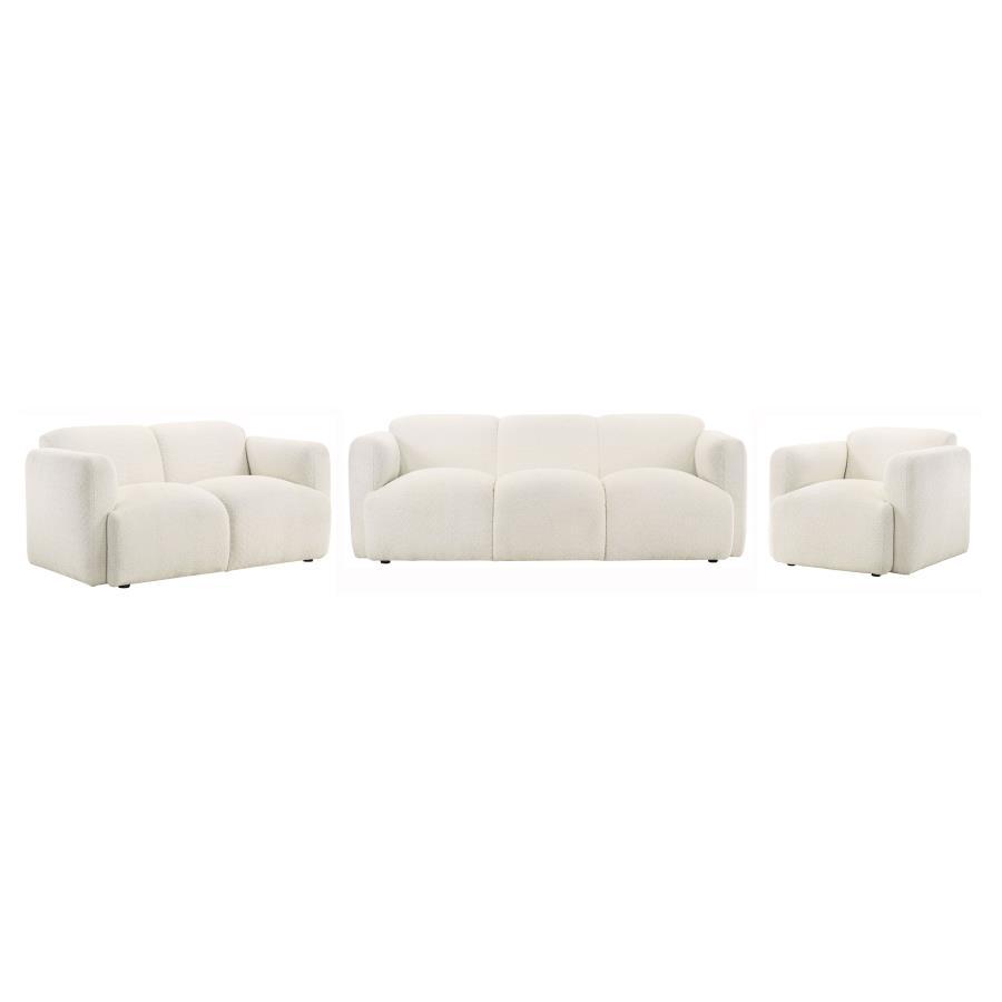Dorset - Upholstered Round Track Arm Sofa Set Coaster Fine Furniture