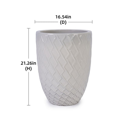 Ceramic Flowerpot, Planter For Patio, Garden, Windowsill Daily Nest