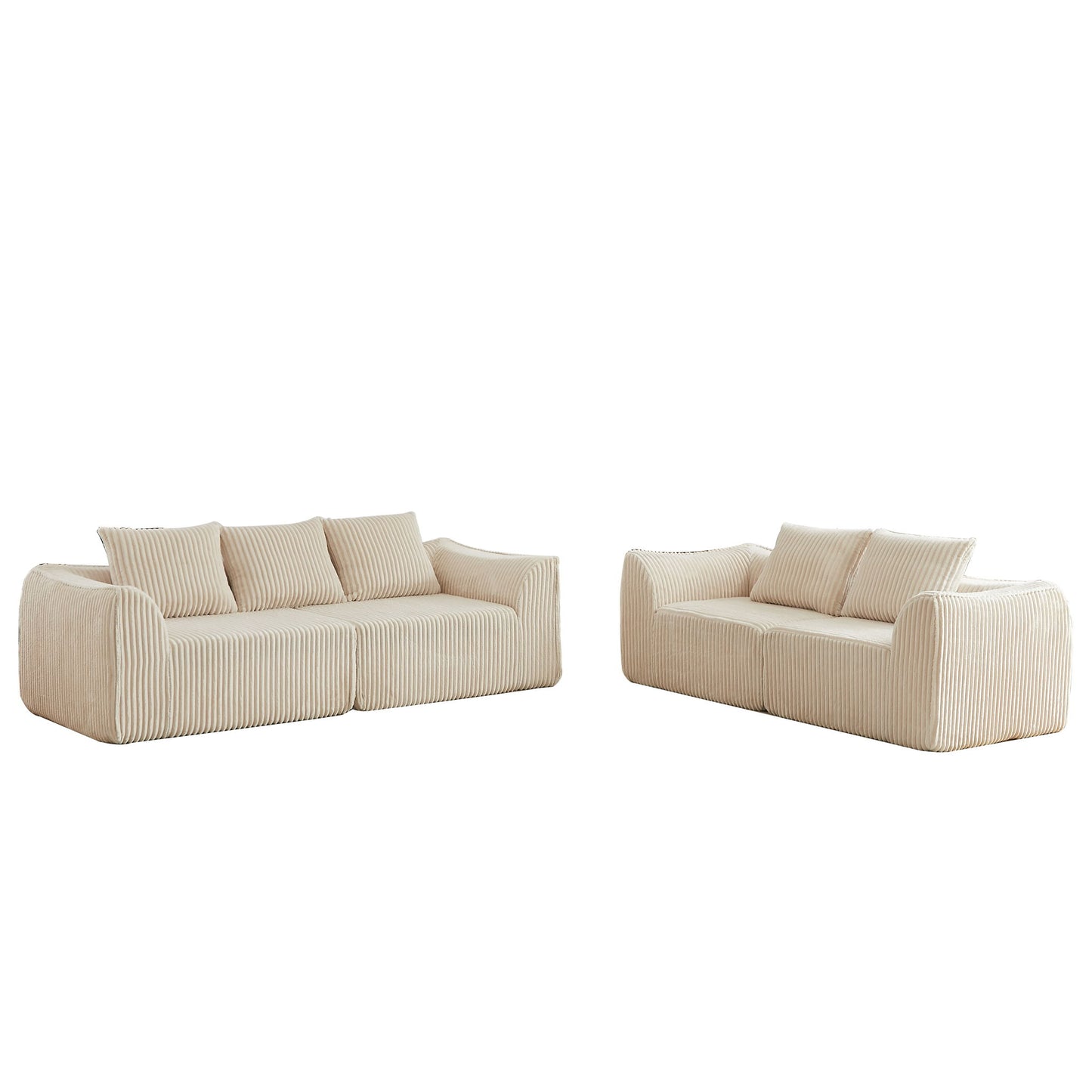 Minimalist Set With Curved Lines & Gently Sloped Backrest Home Essentials