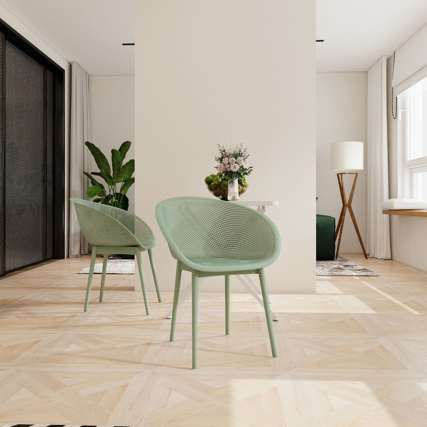 2 Pack Lounge Chair Set & Folding Square Table Home Essentials