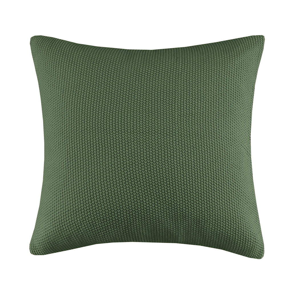 Bree Knit - Euro Pillow Cover - Green