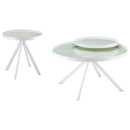 Briggs - Round Coffee And End Table Set Coaster Fine Furniture