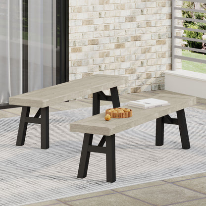 Bettina - Dining Set 3 Pieces - Gray Noble House