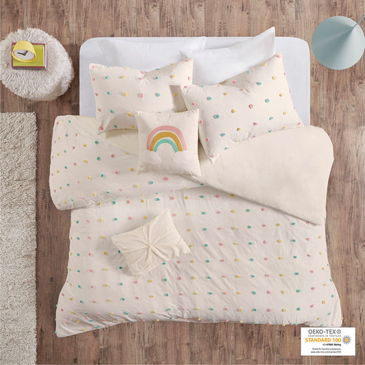 Callie - Twin Pom Pom Duvet Cover Set - Multi Urban Habitat Kids