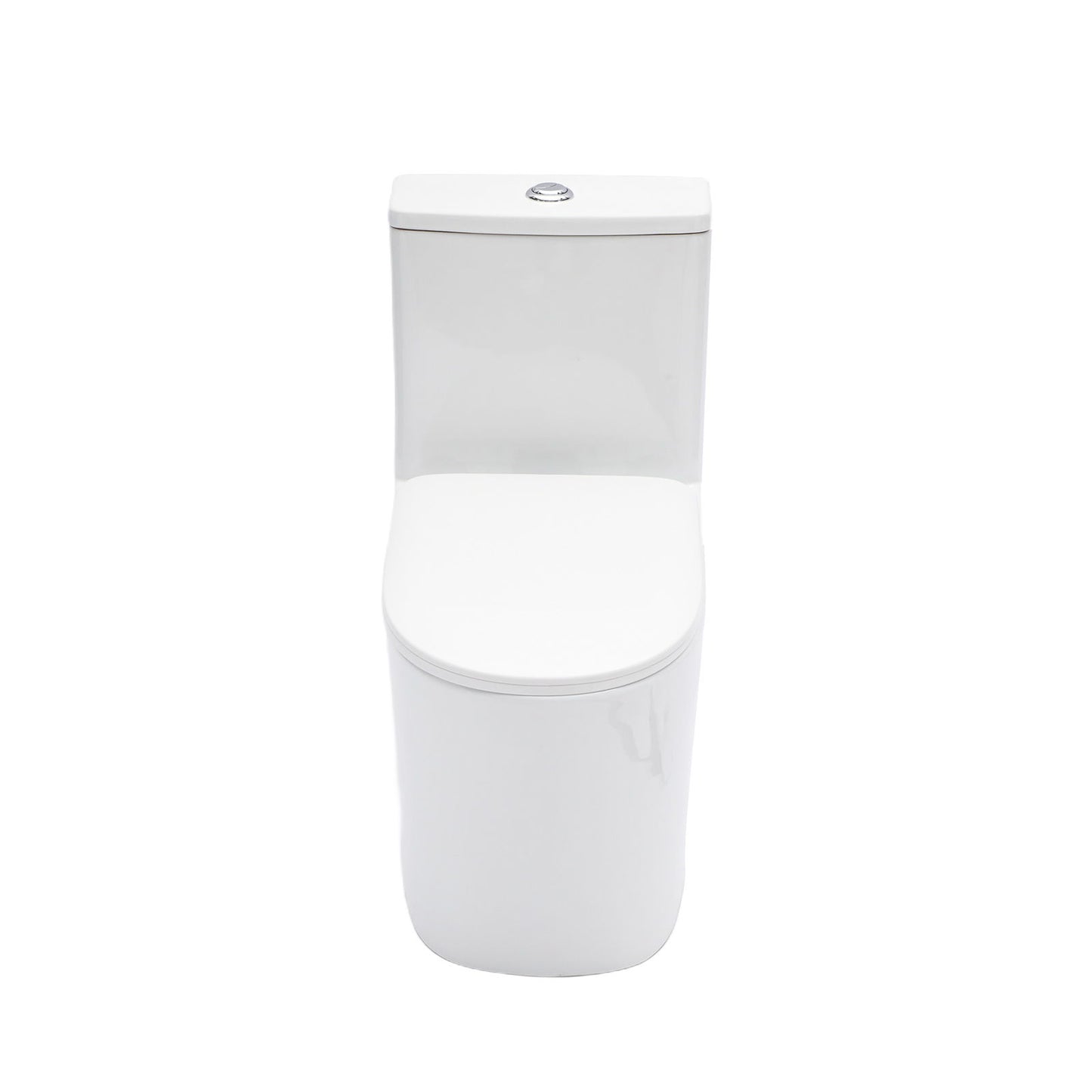 1 Piece Toilet For Bathroom, Soft Closing Seat, Dual Flush 1.1 / 1.6 Gpf - White Daily Nest