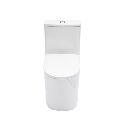 1 Piece Toilet For Bathroom, Soft Closing Seat, Dual Flush 1.1 / 1.6 Gpf - White Daily Nest