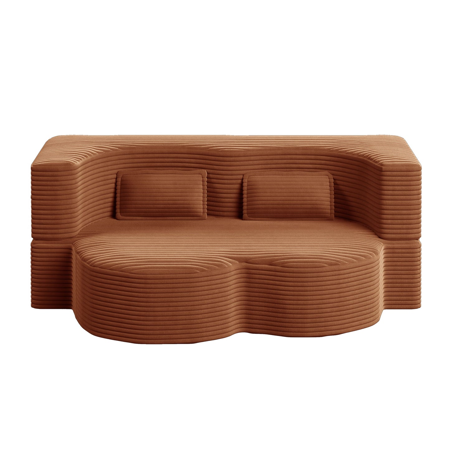 Convertible Foam-Filled Sleeper Sofa Bed With 2 Pillows Home Essentials