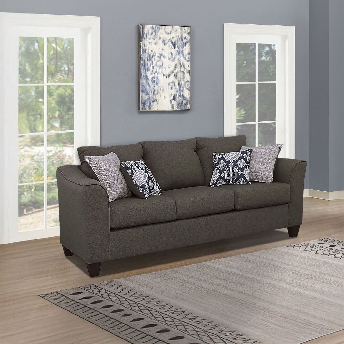 Ralston - Sofa With Accent Pillows - Gray Furniture Max
