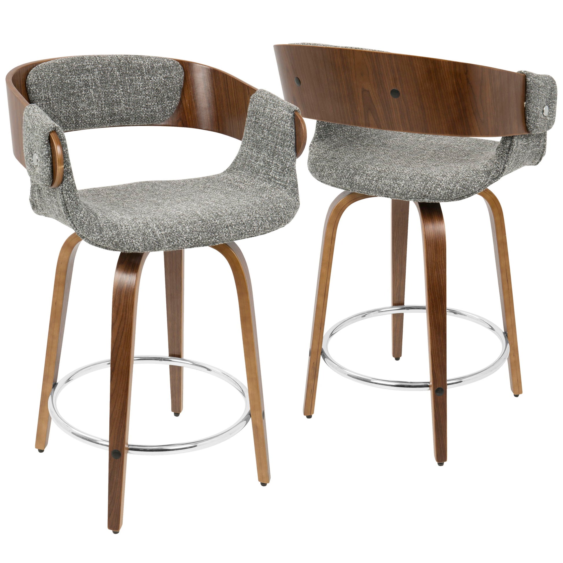 Elisa - Mid Century Modern Counter Stool (Set of 2) Lumi Source