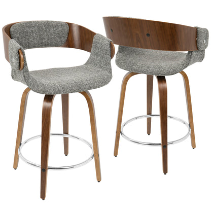 Elisa - Mid Century Modern Counter Stool (Set of 2) Lumi Source