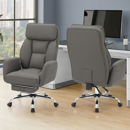 Office Chair With Adjustable Height, Armrests, Ergonomic Design - Dark Gray 8th Street