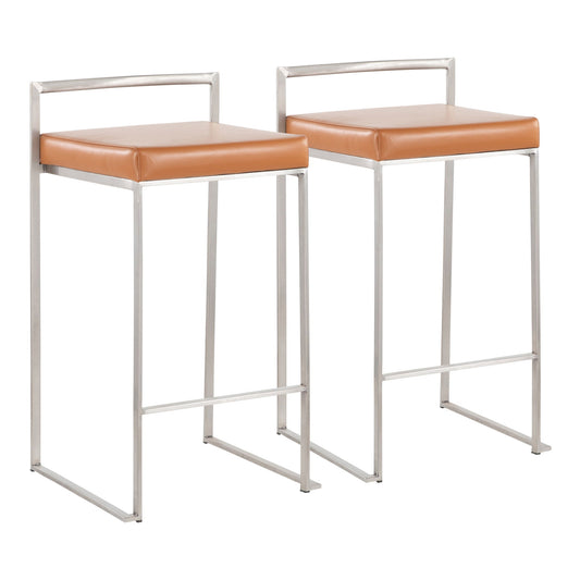 Fuji - Contemporary Elegant Stackable Counter Stool Set Lumi Source