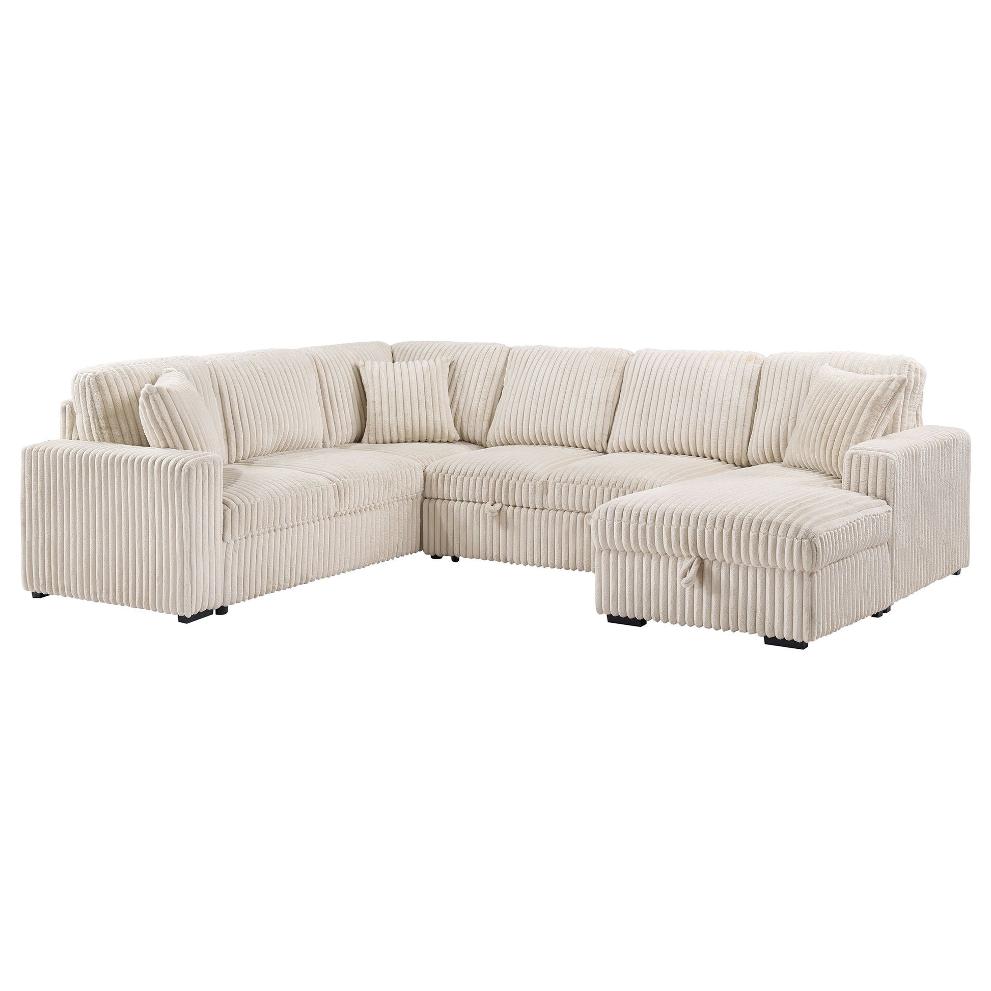Thurston - Storage Sectional Sofa With Pop Up Bed Furniture Max