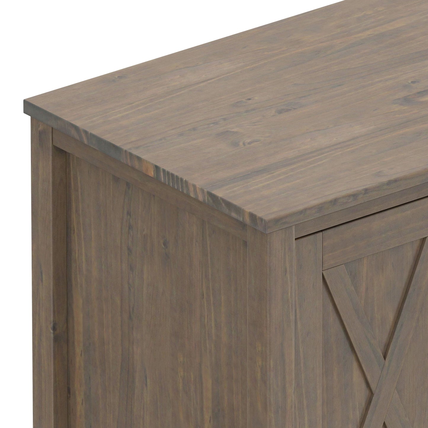 Ela - TV Media Stand - Smoky Brown Simpli-Home