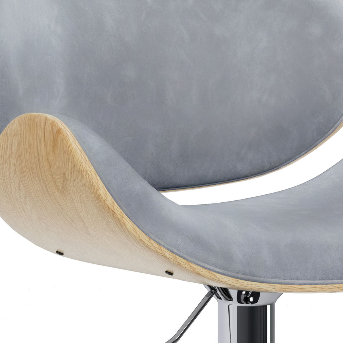 Marana - Handcrafted Bentwood Adjustable Swivel Bar Stool Simpli-Home