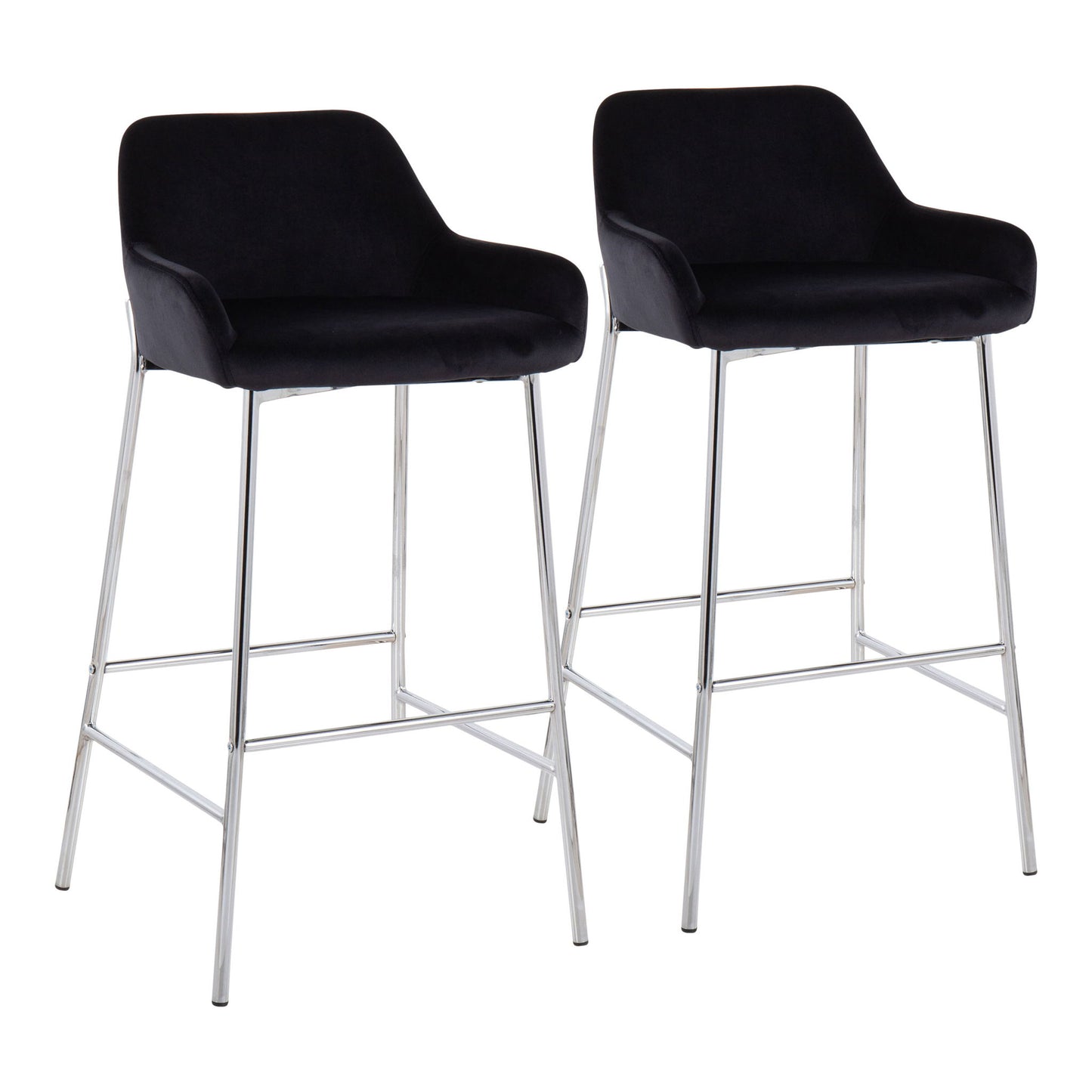 Daniella - Contemporary Fixed Height Bar Stool (Set of 2) Lumi Source