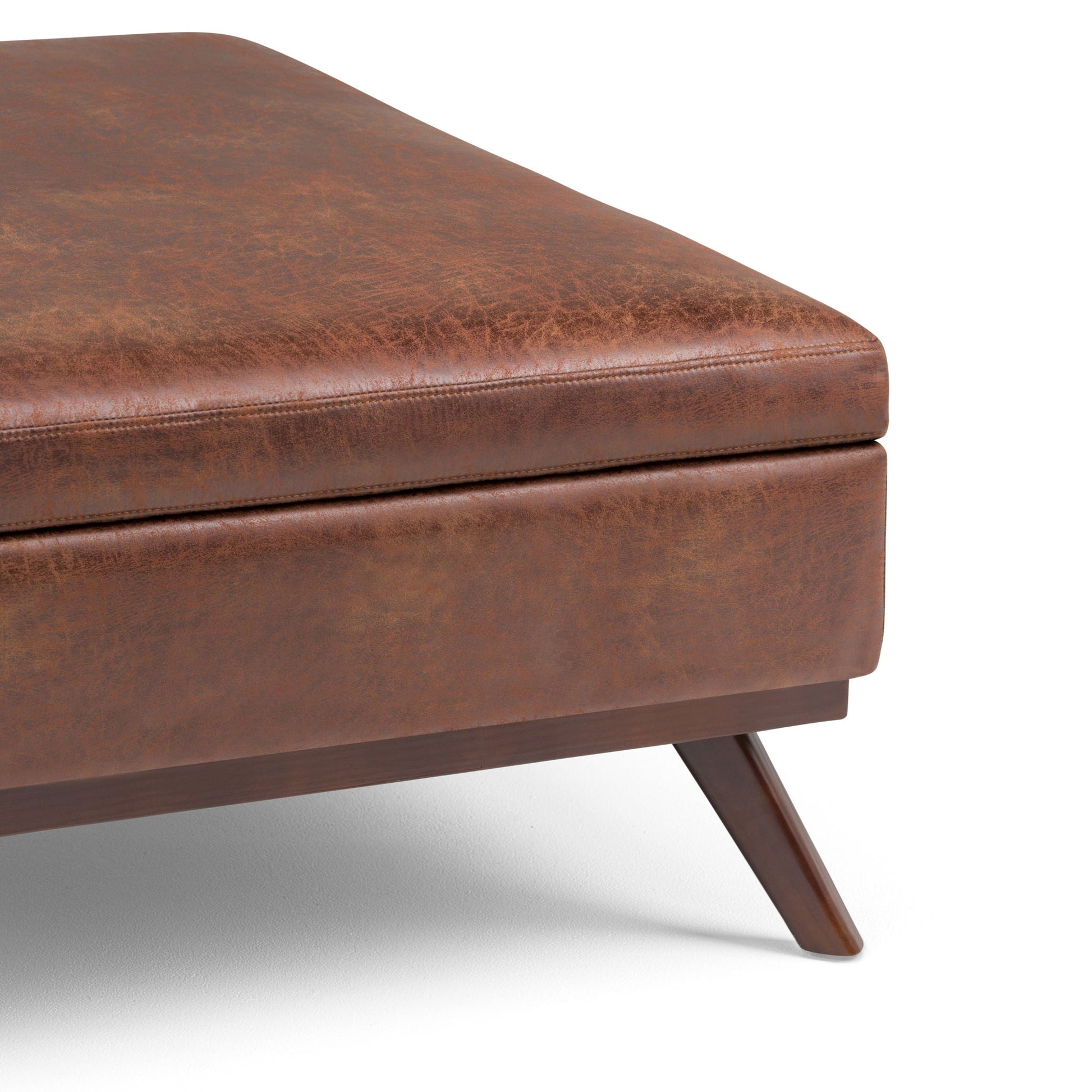 Owen - Multifunctional Square Coffee Table Storage Ottoman Simpli-Home