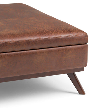 Owen - Multifunctional Square Coffee Table Storage Ottoman Simpli-Home