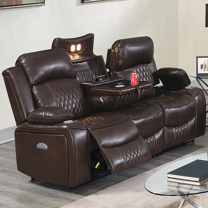 Power Motion Living Room Set With USB Port, Adjustable Headrest, Cup Holder Home Essentials