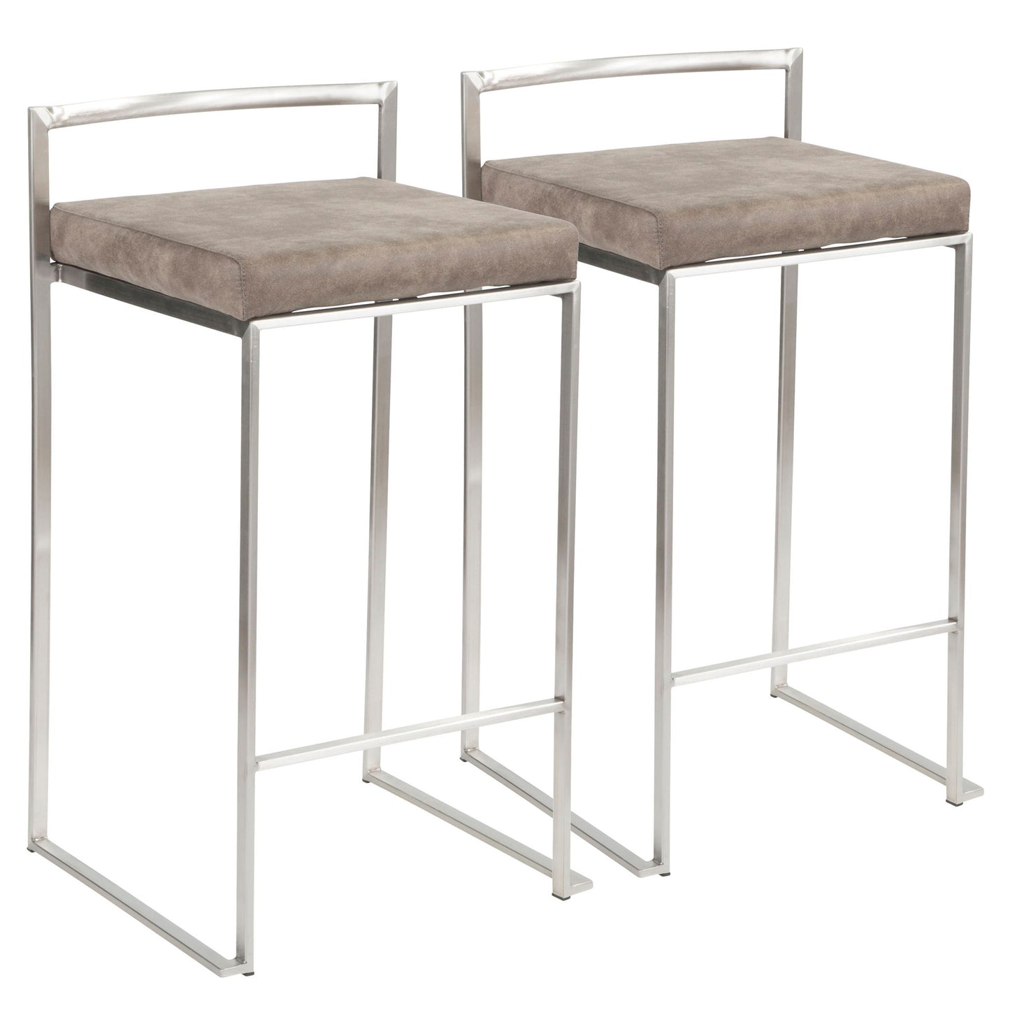 Fuji - Contemporary Elegant Stackable Counter Stool Set Lumi Source