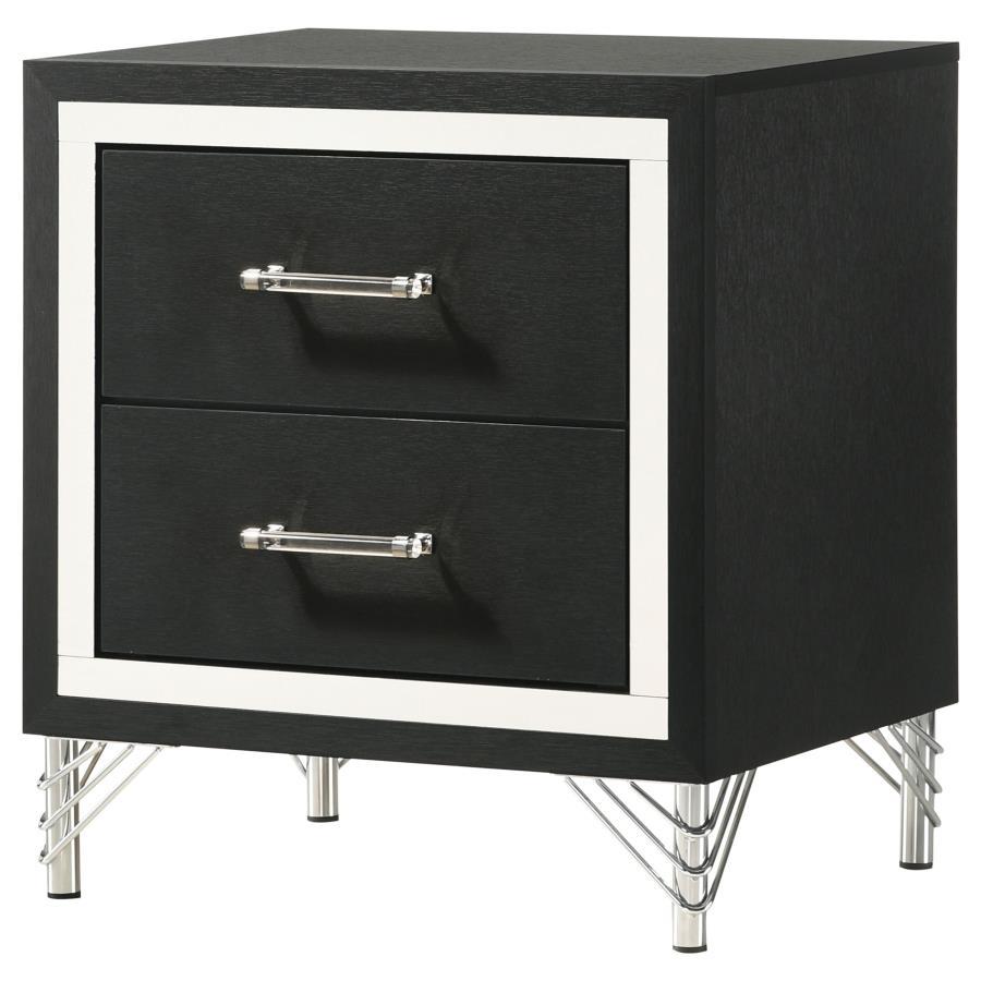 Lucia - 2-Drawer Nightstand - White Coaster Fine Furniture