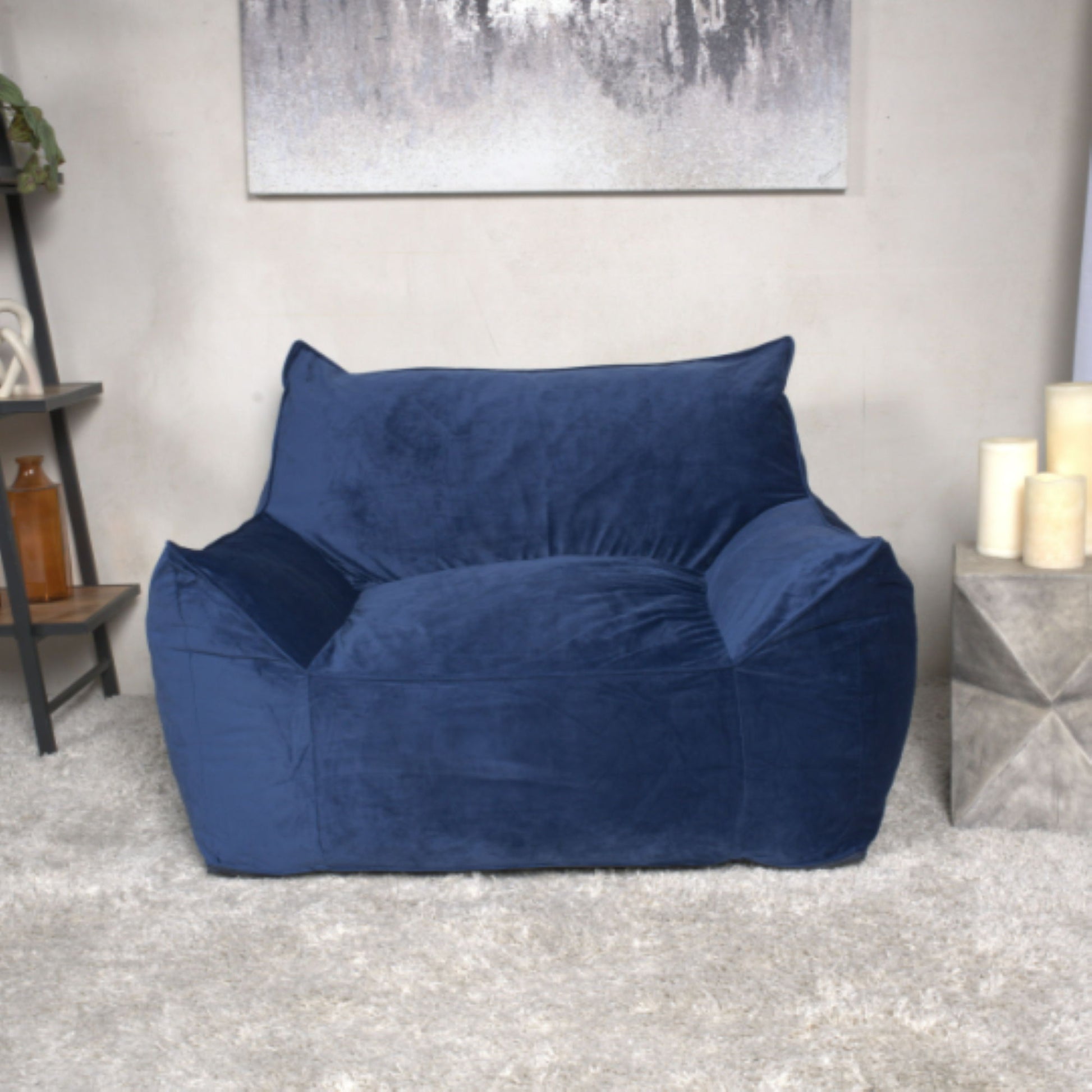 Allea - Bean Bag Chair With Armrests Home Essentials