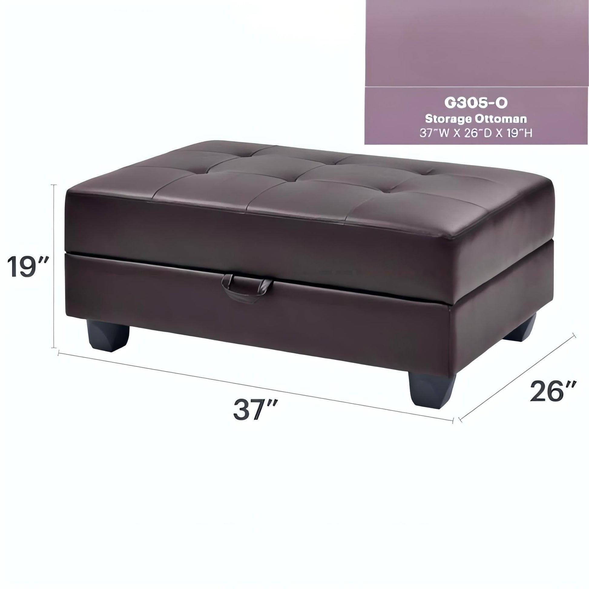 Revere - Ottoman Glory Furniture