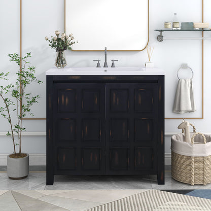 Bathroom Vanity Organizer With Sink, Combo Cabinet Set, Bathroom Storage Cabinet Hearth and Haven