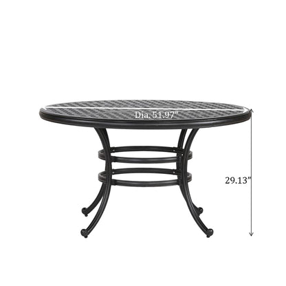 52" Round Dining Table Home Essentials