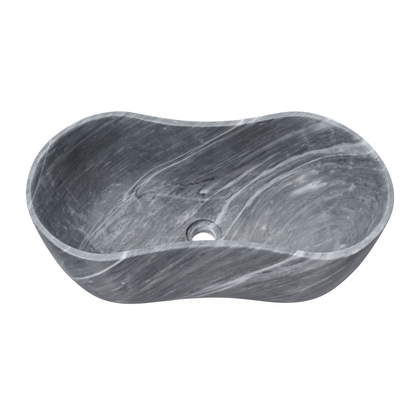 Bathroom Vessel Sink With Wavy Design Daily Nest