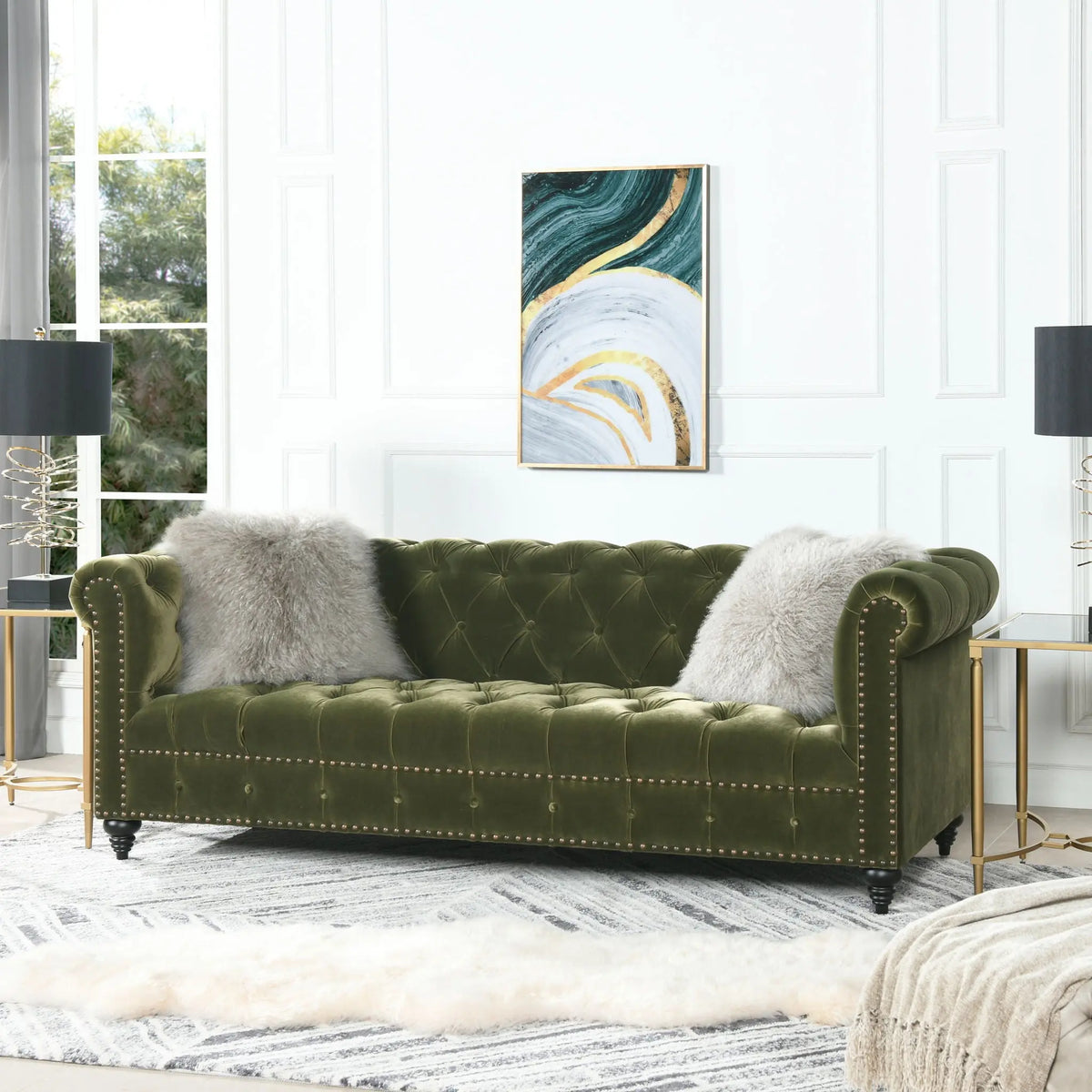 Alto - Tufted Chesterfield Sofa Jennifer Taylor Home