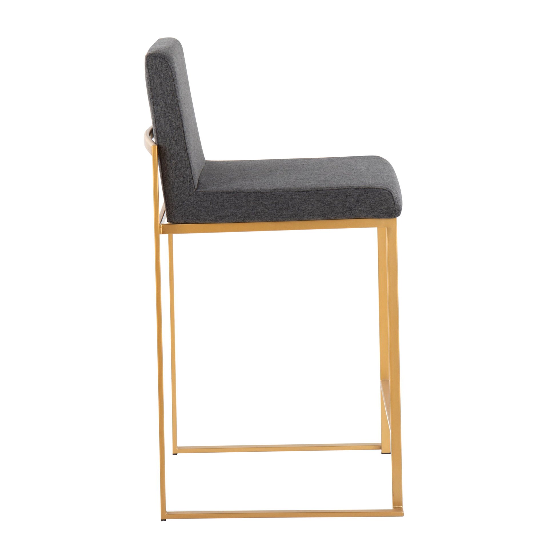 Fuji - Contemporary High Back Stylish Counter Stool Lumi Source